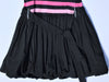 Pomme Framboise of France Girls Black With Stripes  Bubble Dress