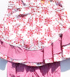 Oilily  2Pc Gingham and Floral tiered Dress With Matching Bloomer