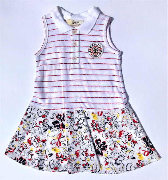 KENZO of France  Girls Very Soft 100% Cotton  Sleeveless Dress