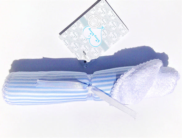 Kissy Kissy 1Pc Light Blue Stripes Burp Pad