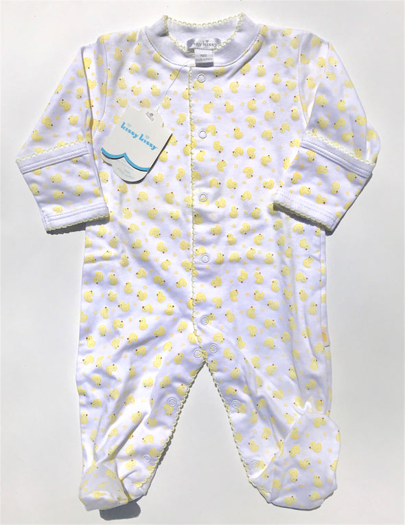 Kissy Kissy 1Pc Homeward Footie With Printed Duckies