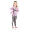 Kickee Pants 2Pc Cobblestone Poodle L/S Pajama Set