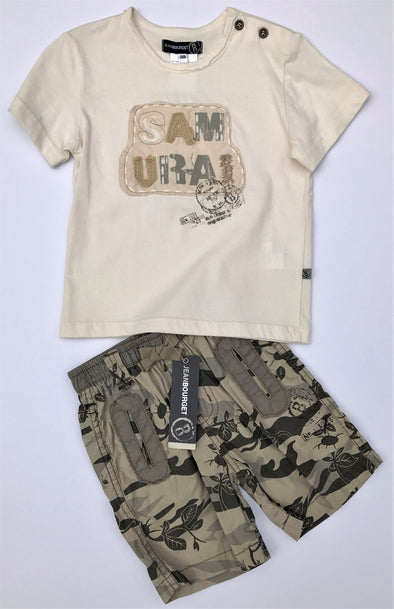 Jean Bourget Of France 2Pc Safari Short Set