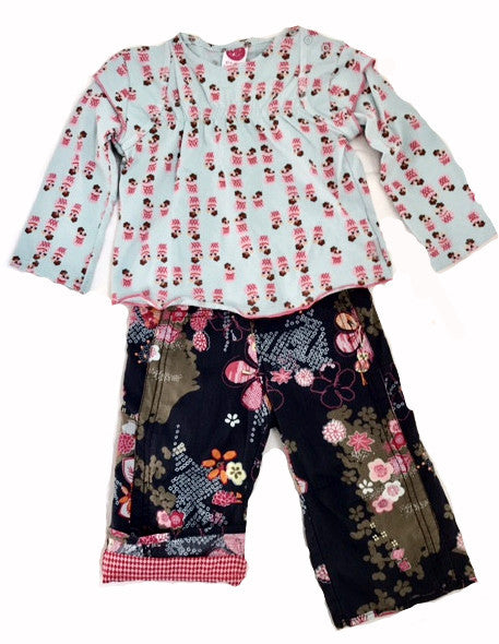 Cakewalk Fall/Winter 2Pc Multi Print Pant Set