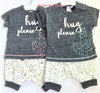 Petit Lem Charcoal/Blue 2Pc Short Set