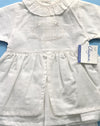 Clayeux OF France 2Pc Dress With Diaper Cover