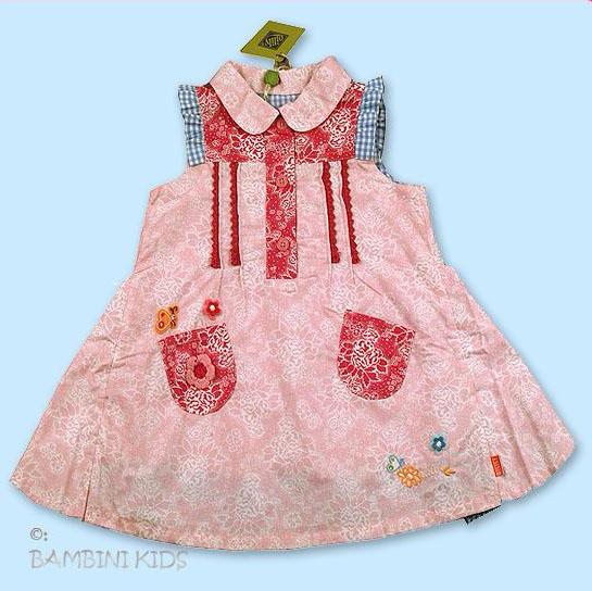 Oilily Girls Multi Prints and Ruffles Dress