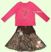 Pampolina Girls Fall/Winter 2Pc Long Skirt Set