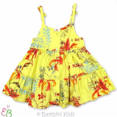 3Pommes Cotton Floral Tiered Sundress